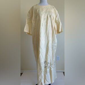 Asymmetrical Cream Dress with Relaxed Fit